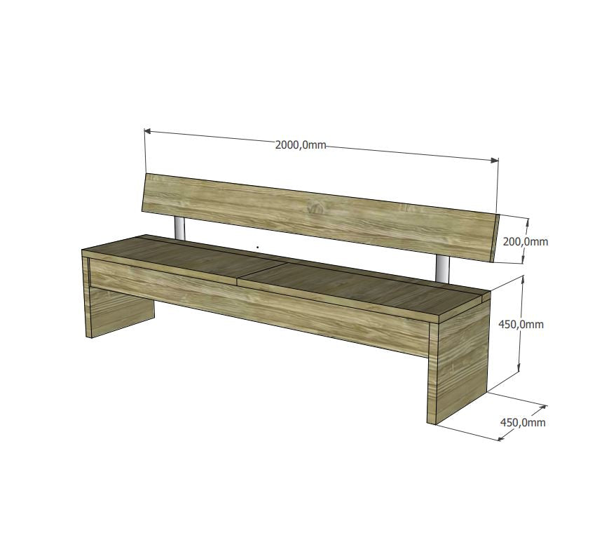 Brettspielsitzbank LUDIA