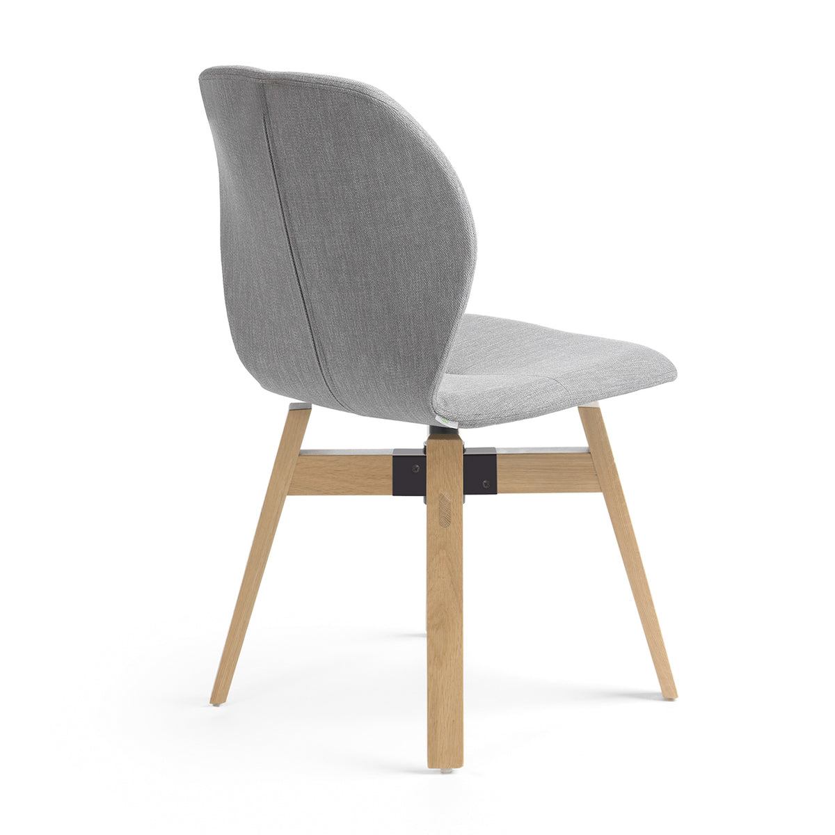 Stuhl MOOD mit Holzgestell 360° drehbar und Stoffbezug