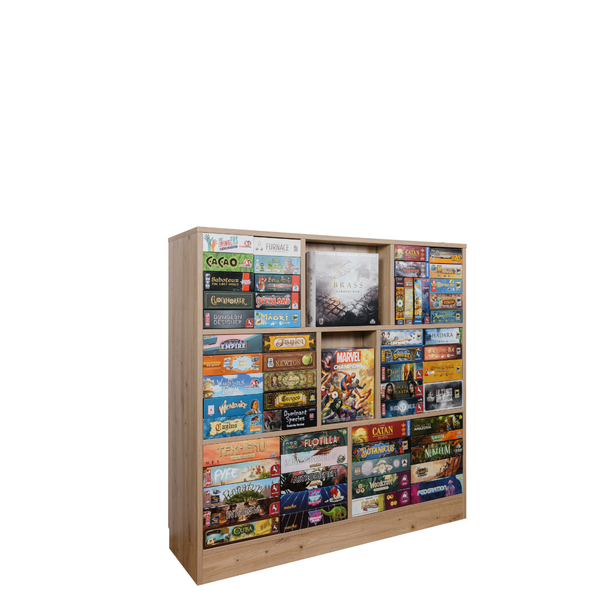 Brettspielregal EXAKT Original High3 (Asteiche) [inkl. Lieferung & Aufbau]