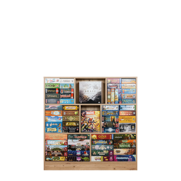 Brettspielregal EXAKT Original High3 (Asteiche) [inkl. Lieferung & Aufbau]