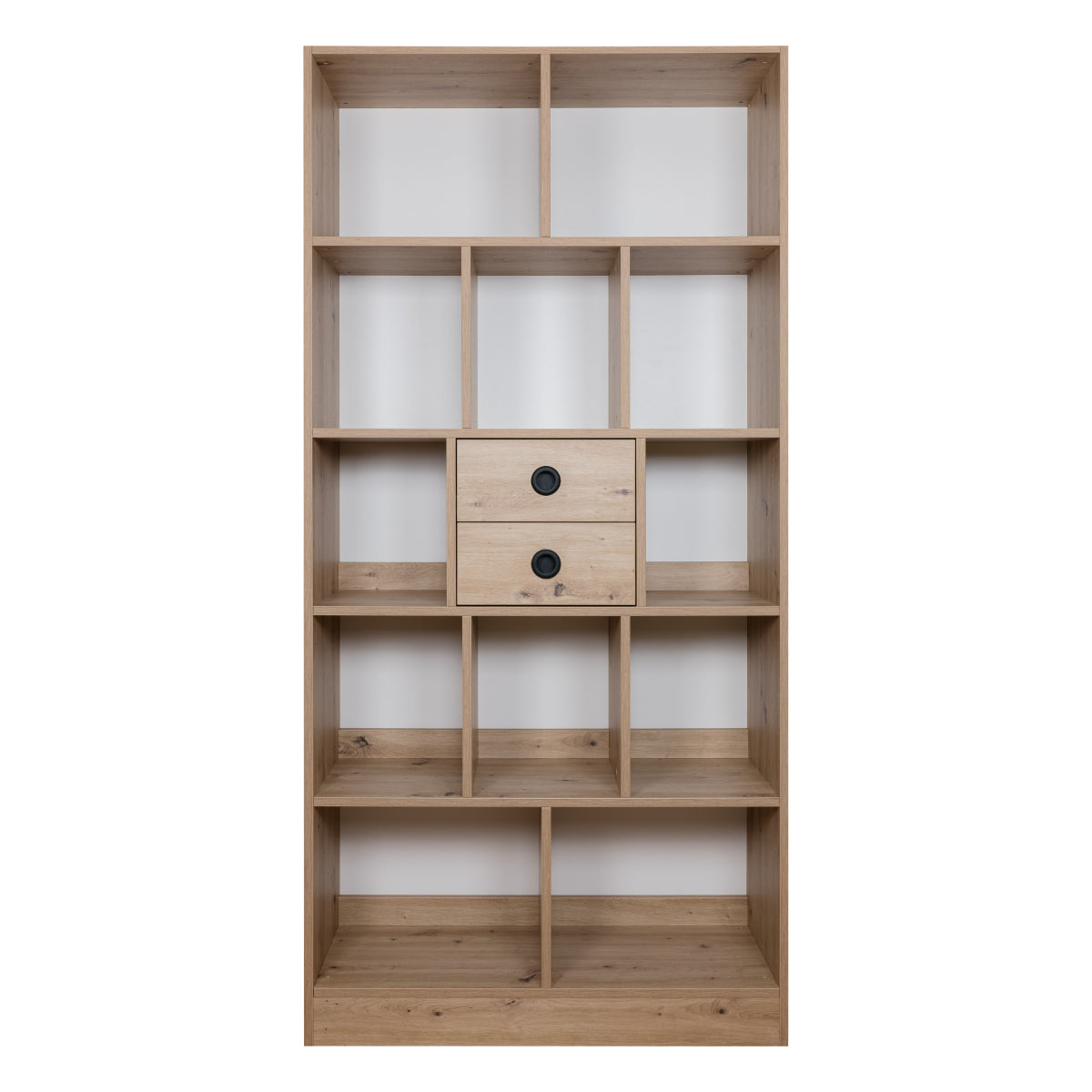 Brettspielregal EXAKT S High5 mit Schubkästen/Türen horizontal (Asteiche) [inkl. Lieferung & Aufbau]