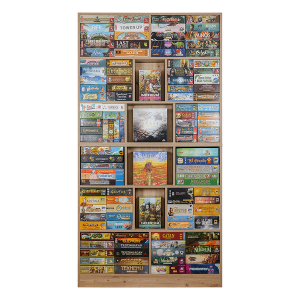 Brettspielregal EXAKT Original High6 (Asteiche) [inkl. Lieferung & Aufbau]