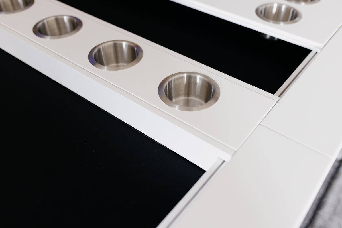 Getränkehalterplatte 5er passend für alle Kapplex Spieltische