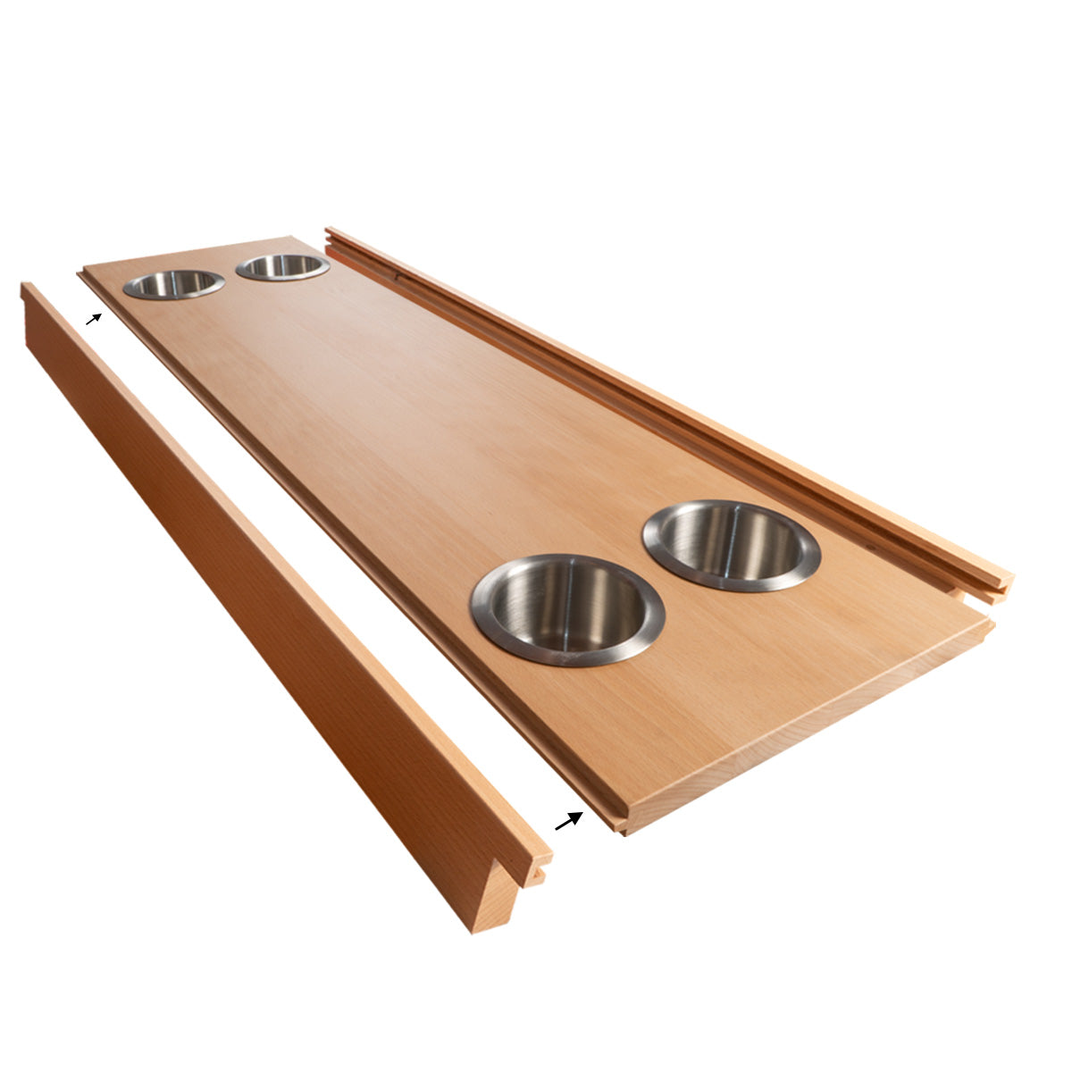 Getränkehalterplatte 4er passend für alle Kapplex Spieltische