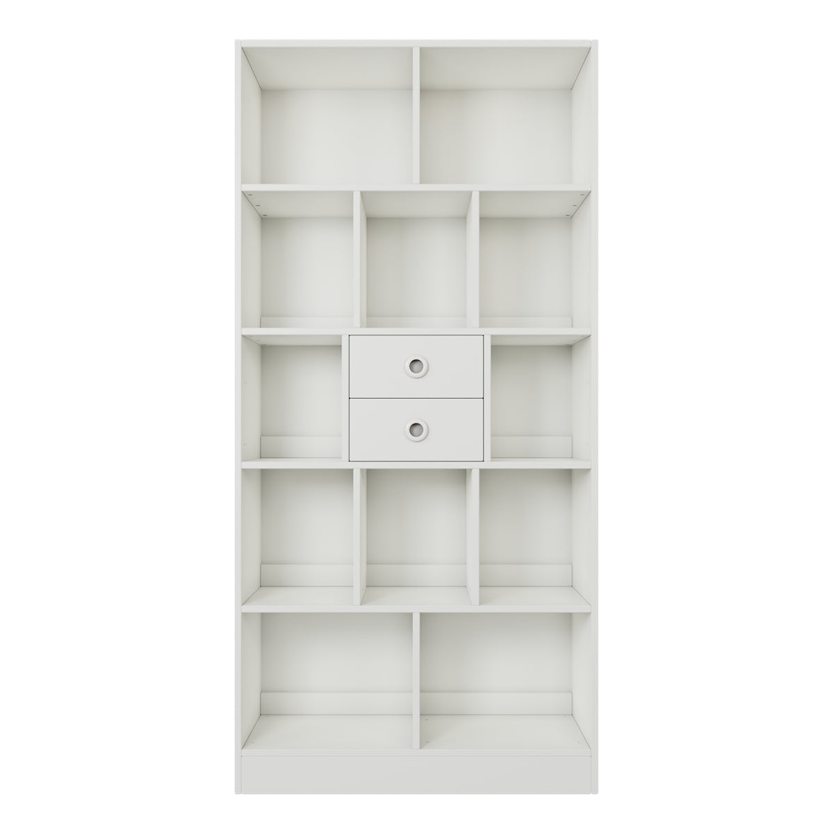 Brettspielregal EXAKT S High5 mit Schubkästen/Türen horizontal (Unifarben) [inkl. Lieferung & Aufbau]