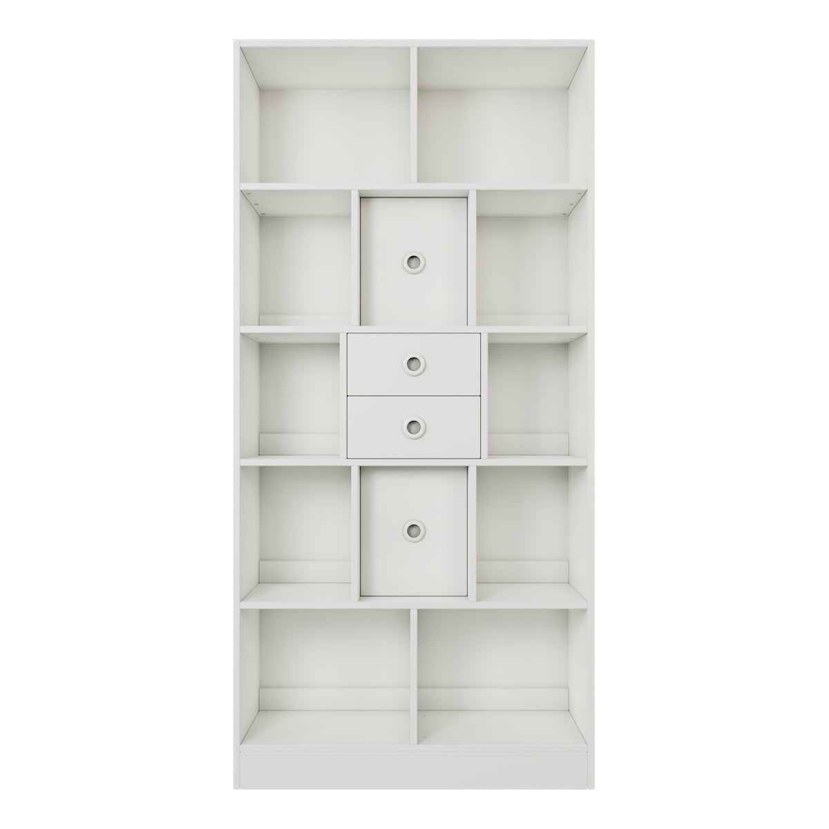 Brettspielregal EXAKT S High5 mit Schubkästen/Türen vertikal (Unifarben) [inkl. Lieferung & Aufbau]