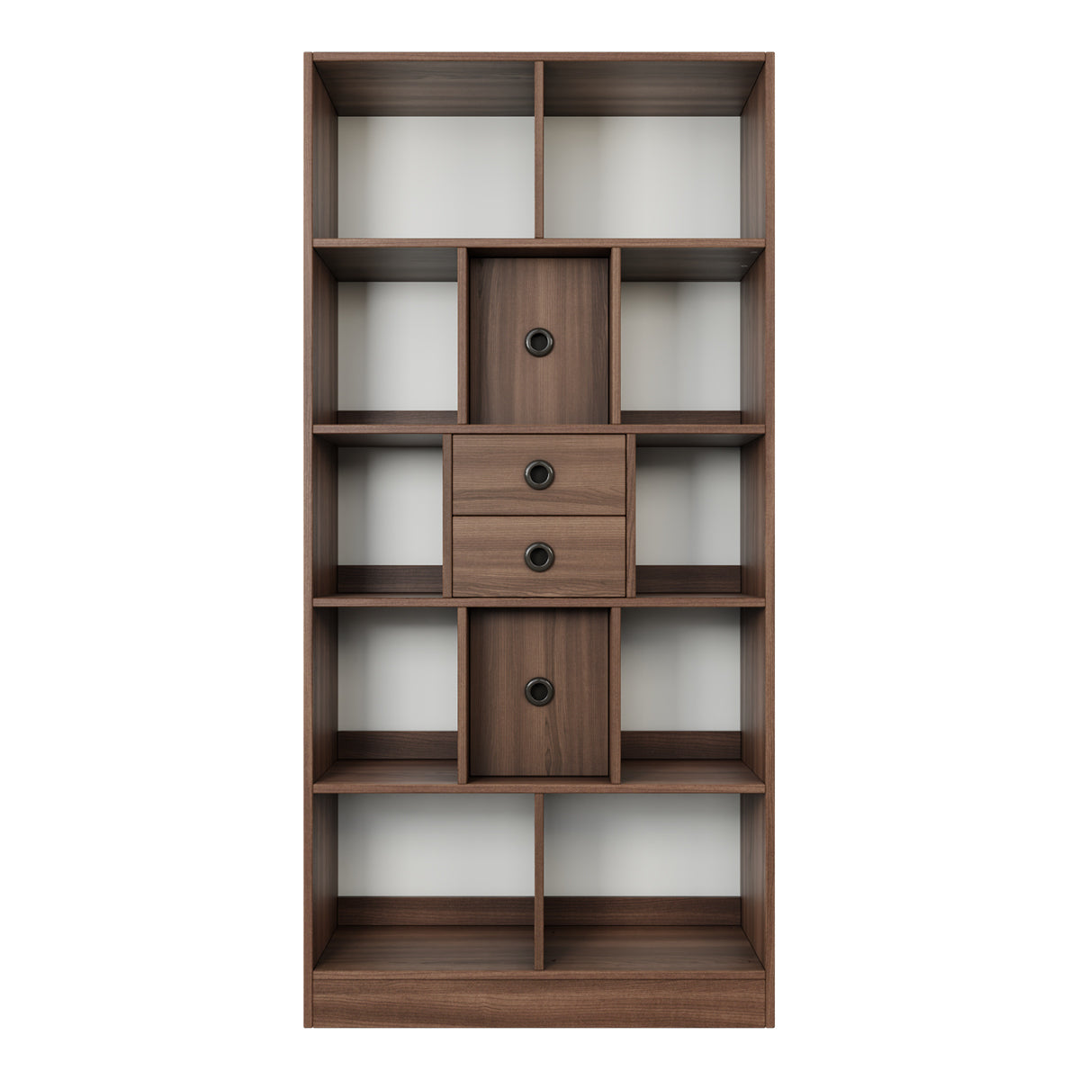 Brettspielregal EXAKT S High5 mit Schubkästen/Türen vertikal (Holzfarben) [inkl. Lieferung & Aufbau]