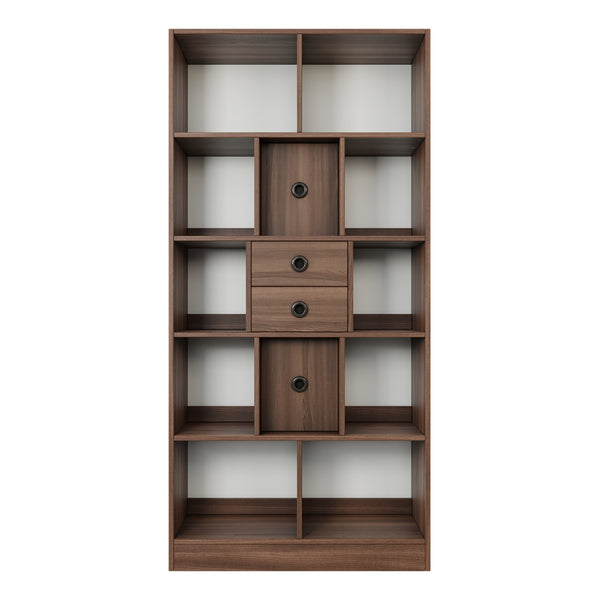 Brettspielregal EXAKT S High5 mit Schubkästen/Türen vertikal (Holzfarben) [inkl. Lieferung & Aufbau]