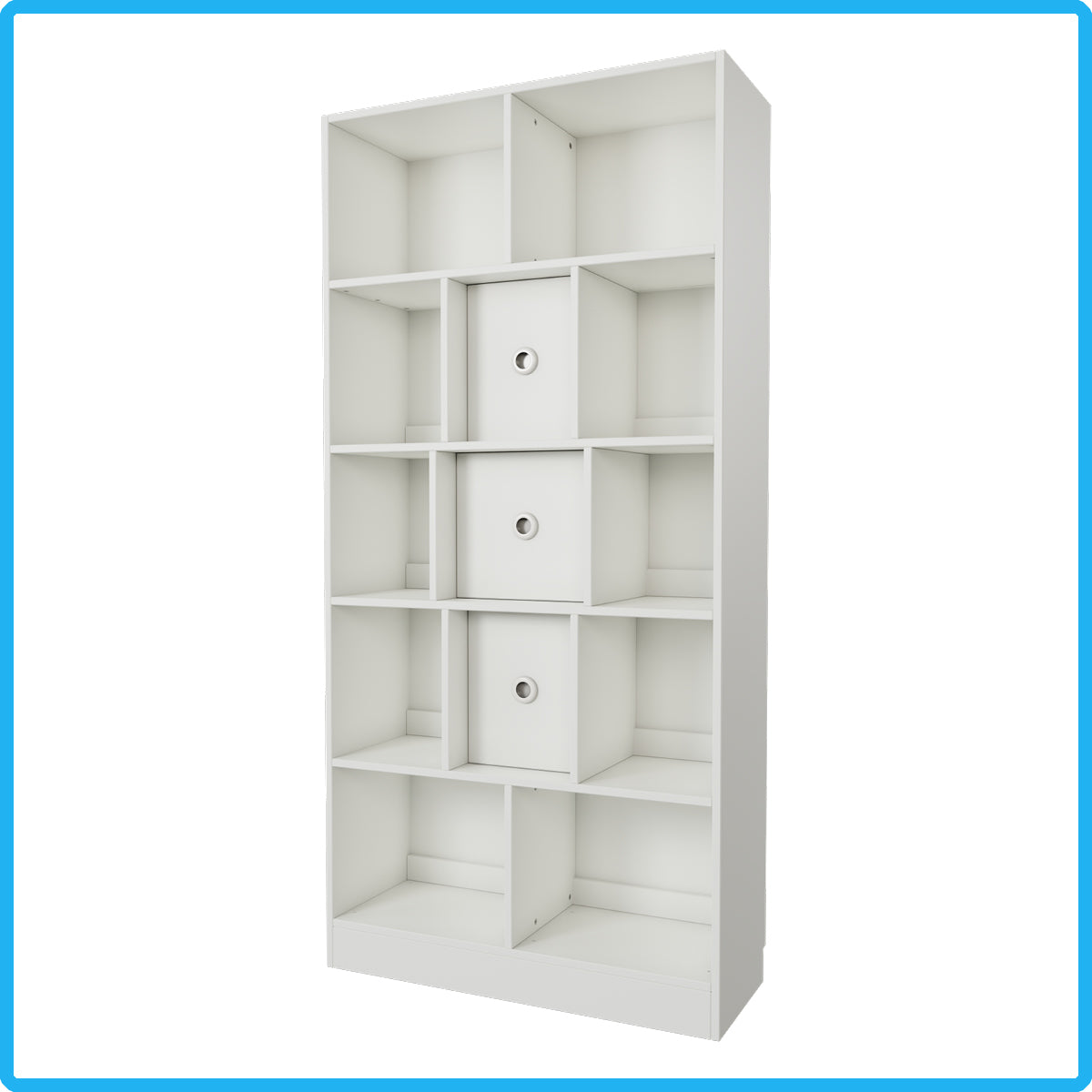 Brettspielregal EXAKT S High5 mit Türen (Unifarben) [inkl. Lieferung & Aufbau]