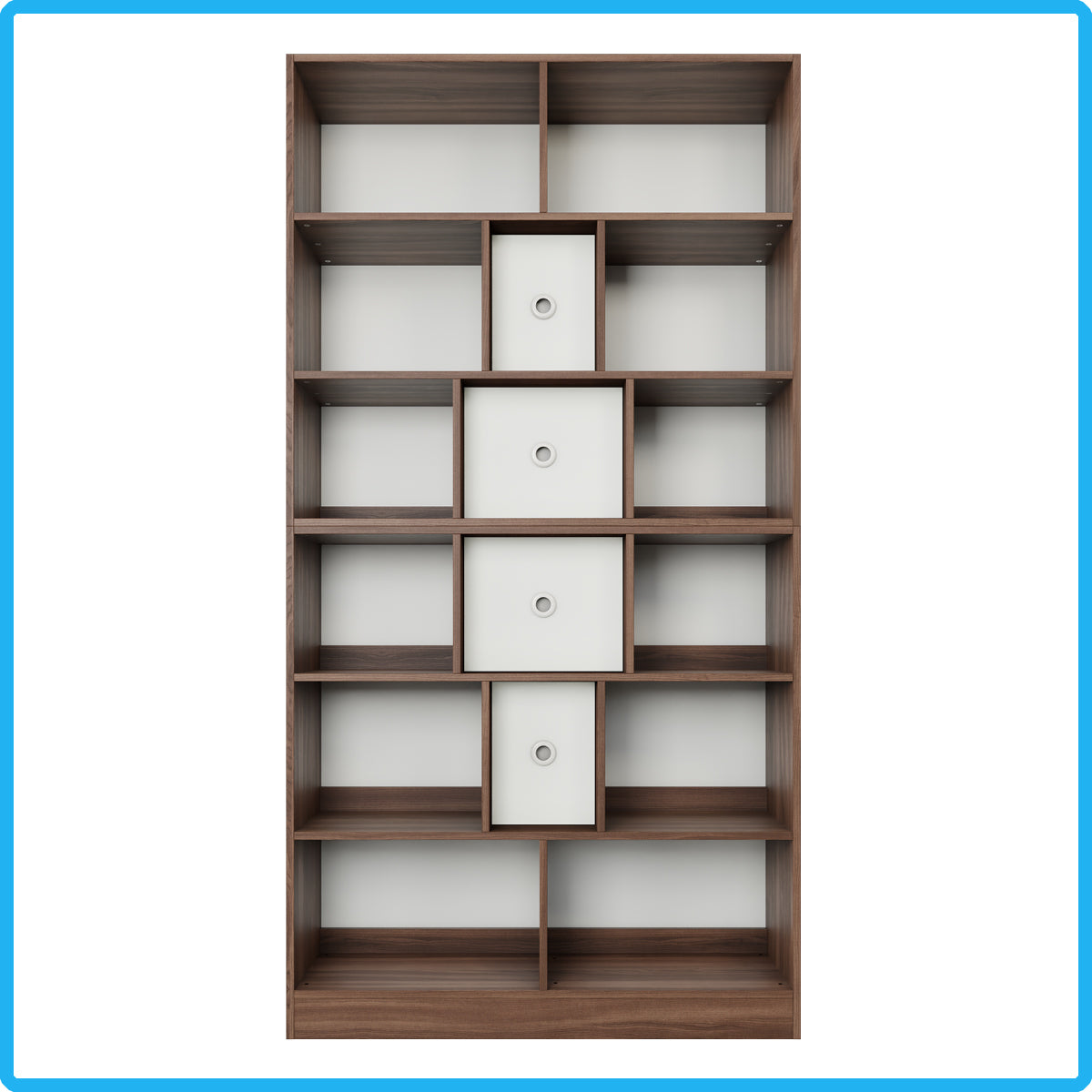 Brettspielregal EXAKT Original High6 (Holzfarben) [inkl. Lieferung & Aufbau]